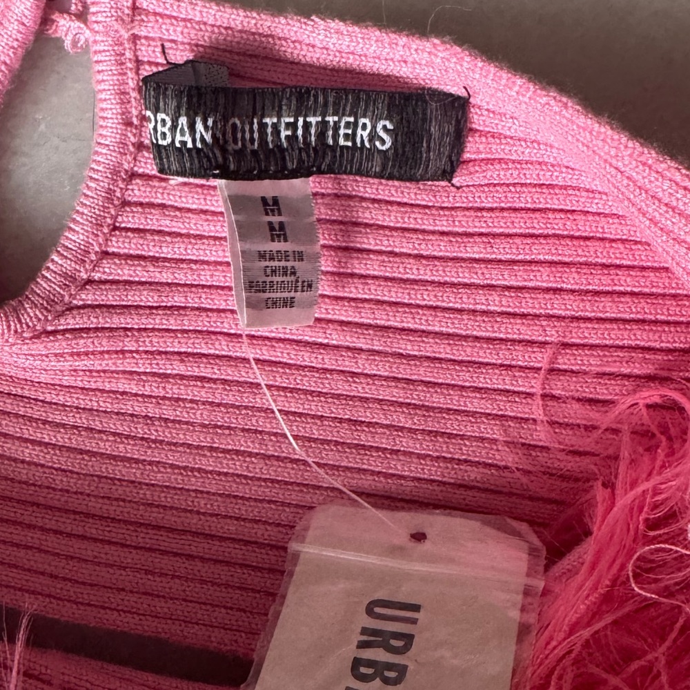 Urban Outfitters Pink Feathered bandeau - Picture 2 of 4